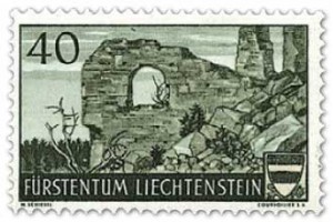 Ghost stamp Liechtenstein