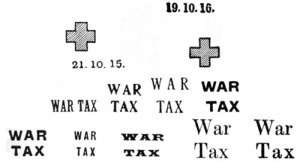 Trinidad war tax overprints